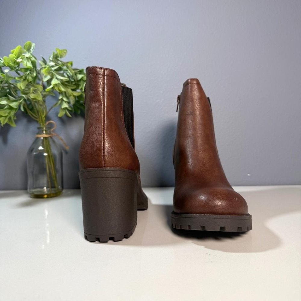 Sun‎ + Stone Women's Brown Heeled Ankle Boots Size 10 M - Picture 5 of 7